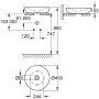 GROHE Essence Aufsatzschale ohne Hahnloch 45 cm