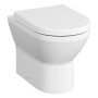 VitrA Integra Stand-WC VitrA Flush 2.0, back to wall, Tiefspüler ohne Spülrand