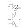 GROHE Precision Trend Thermostat-Brausebatterie 1/2" Aufputz