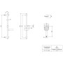 Villeroy & Boch Universal Showers Duschgarnitur mit drei Funktionen für Wandmontage