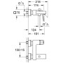 GROHE Eurocube Einhand-Wannenbatterie, DN15
