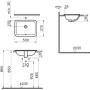 VitrA S20 Einbauwaschtisch 50 cm