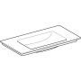 Geberit ONE Möbelwaschtisch 90 cm, Abgang vertikal, ohne Hahnloch, ohne Überlauf