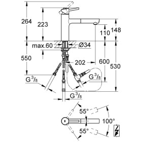 Miscelatore monocomando per lavello GROHE Concetto bassa pressione