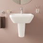 VitrA Integra Handwaschbecken 45 cm, mit Überlaufloch, 1 Hahnloch mittig