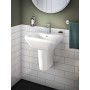 VitrA Integra Handwaschbecken 45 cm, mit Überlaufloch, 1 Hahnloch mittig