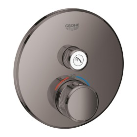GROHE Grohtherm SmartControl Thermostat Fertigmontageset mit einem Absperrventil, runde Ausführung