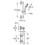 GROHE Precision Trend Thermostat-Brausebatterie 1/2" mit Brausegarnitur 90 cm