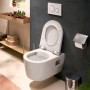hansgrohe EluPura Original S Wand WC Set 540 AquaChannel, Flush SmartClean mit WC-Sitz mit SoftClose und QuickRelease
