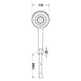 Duravit Brausehalterset mit Handbrause 3jet 11 cm MinusFlow