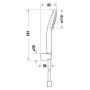 Duravit Brausehalterset mit Handbrause 3jet 11 cm MinusFlow