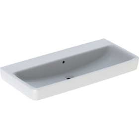 Geberit Renova Plan Waschtisch 100 cm ohne Hahnloch, mit Überlauf