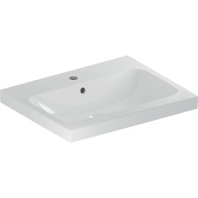 Geberit iCon Light Aufsatzwaschtisch 60 cm mit Hahnloch mittig und Überlauf