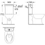 GROHE Bau Keramik Aufsatzspülkasten