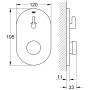 GROHE Eurosmart CT Selbstschluß-Brausebatterie
