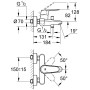 GROHE Eurodisc Cosmopolitan Einhand-Wannenbatterie, DN 15