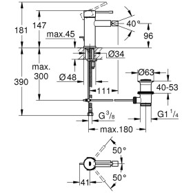 Rubinetto bidet monocomando GROHE Essence Nuovo