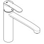 GROHE Wave Cosmopolitan Einhand-Spültischbatterie, 1/2" mittelhoher Auslauf