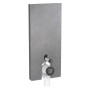 Geberit Monolith Plus Sanitärmodul für Stand-WC, 101 cm, Frontverkleidung aus Steinzeug