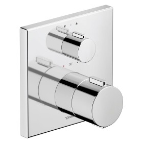 Duravit Thermostatarmaturen Thermostat Unterputz Set, 2 Verbraucher, eckig