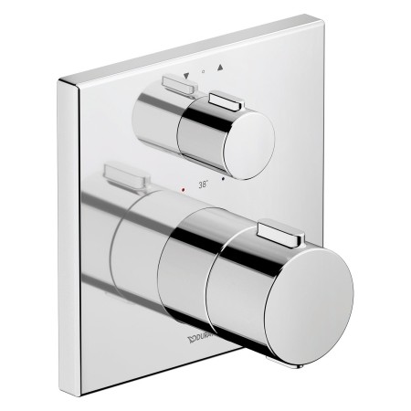 Duravit Thermostatarmaturen Thermostat Unterputz Set, 2 Verbraucher, eckig