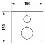 Duravit Thermostatarmaturen Thermostat Unterputz Set, 2 Verbraucher, eckig