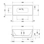 Duravit DuraSkye Badewanne 150 x 75 cm