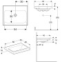 Geberit iCon Light Waschtisch 60 cm ohne Hahnloch, ohne Überlauf