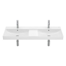 Roca Ona Doppelwaschtisch 120 x 46 cm, mit 2x 1 Hahnloch