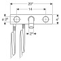 Geberit ONE Waschtischarmatur rundes Design, Wandmontage, für UP-Funktionsbox