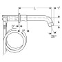 Geberit ONE Waschtischarmatur rundes Design, Wandmontage, für UP-Funktionsbox