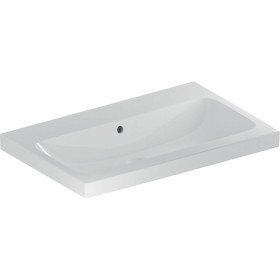 Geberit iCon Aufsatzwaschtisch 75 cm ohne Hahnloch, mit Überlauf
