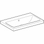 Geberit iCon Aufsatzwaschtisch 75 cm ohne Hahnloch, mit Überlauf