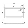 Steel Plan Duschwanne 90 x 160 x 4,5 cm