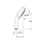GROHE Tempesta Cosmopolitan 100 Handbrause mit 4 Strahlarten