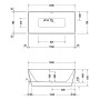Duravit DuraSkye Badewanne 160 x 75 cm