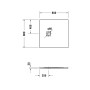 Duravit Sustano Duschwanne 80 x 80 cm