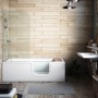 VitrA Conforma Combo Badewanne, Einstieg rechts und Whirlsystem Aqua Soft