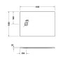 Duravit Sustano Duschwanne 140 x 100 cm
