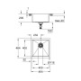 GROHE K700 Edelstahlspüle 46,4 x 46,4 cm
