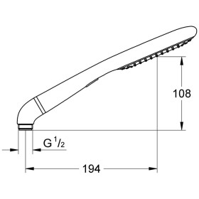 Douchette GROHE Rainshower Eco