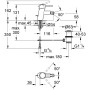 GROHE Concetto Einhand-Bidetbatterie