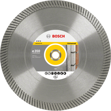 Bosch Diamanttrennscheiben Best for Universal Turbo Segm. 15 mm