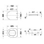 Duravit Universal WC-Sitz D-shaped mit Absenkautomatik