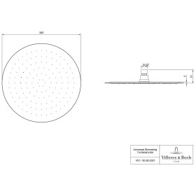 Doccetta pioggia Villeroy & Boch Universal Showers Ø 30 cm