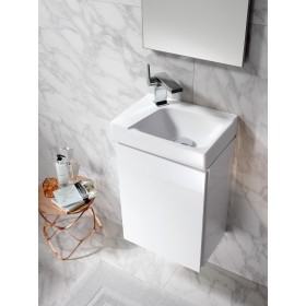 Geberit Xeno² Handwaschbecken 40 x 28 cm Hahnloch links