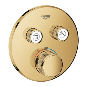 GROHE Grohtherm SmartControl Thermostat Fertigmontageset mit 2 Absperrventilen, runde Ausführung