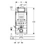 Geberit GIS Element für Wand-WC, 125 cm mit Sigma UP-Spülkasten 12 cm mit HS50 Hygienespülung