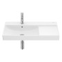 Roca Ona Waschtisch 80 x 46 cm, asymetrisch mit Becken links