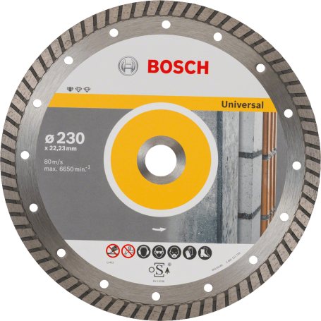 Bosch Diamanttrennscheiben Standard for Universal Turbo Segm. 10 mm